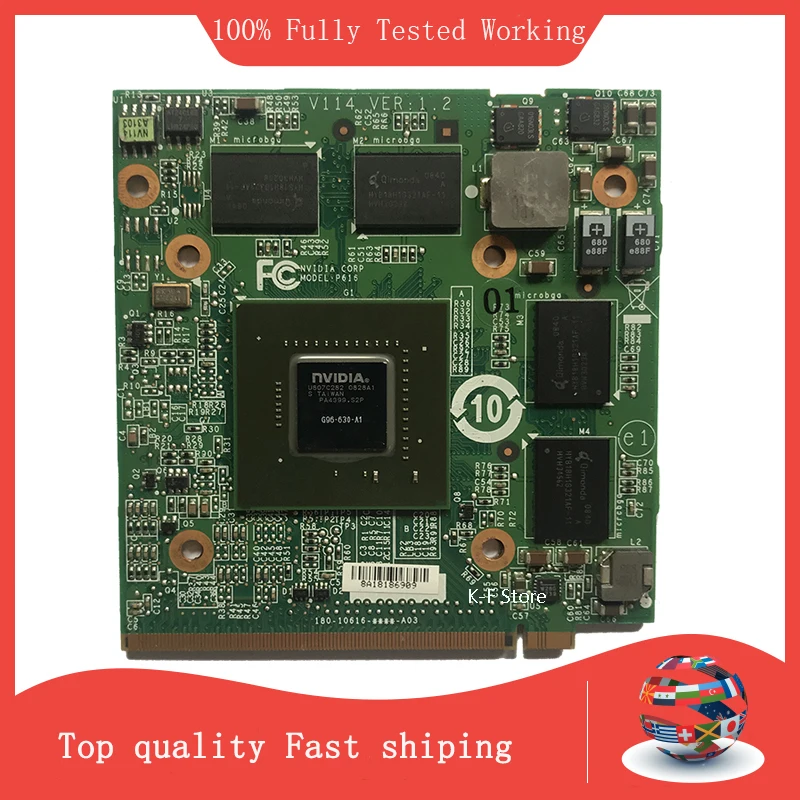 Для Acer Aspire 4930 5930 6930 6935 7530 7730 9730 8930G ноутбука видеокарта GeForce 9600M GS GDDR3 512 Мб MXM G96 600 C1|card