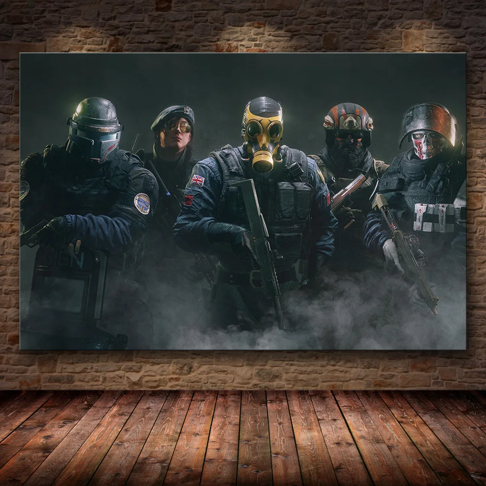 05 Unframed постер украшение картина Tom Clancy's Rainbow Six Siege на HD холсте картина искусство картина маслом - Цвет: 05
