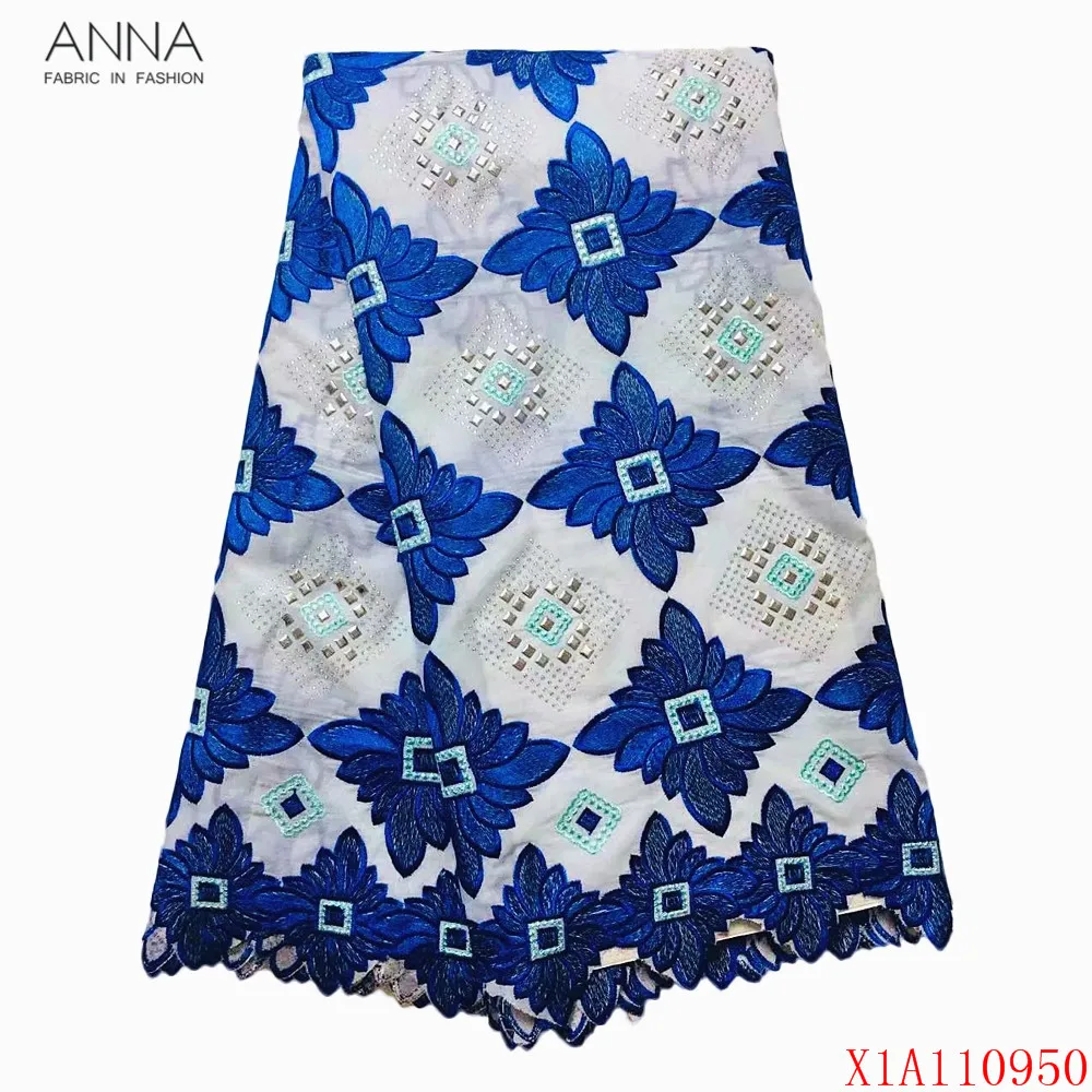 Анна Королевский синий швейцарский вуаль кружева в Швейцарии высокое качество