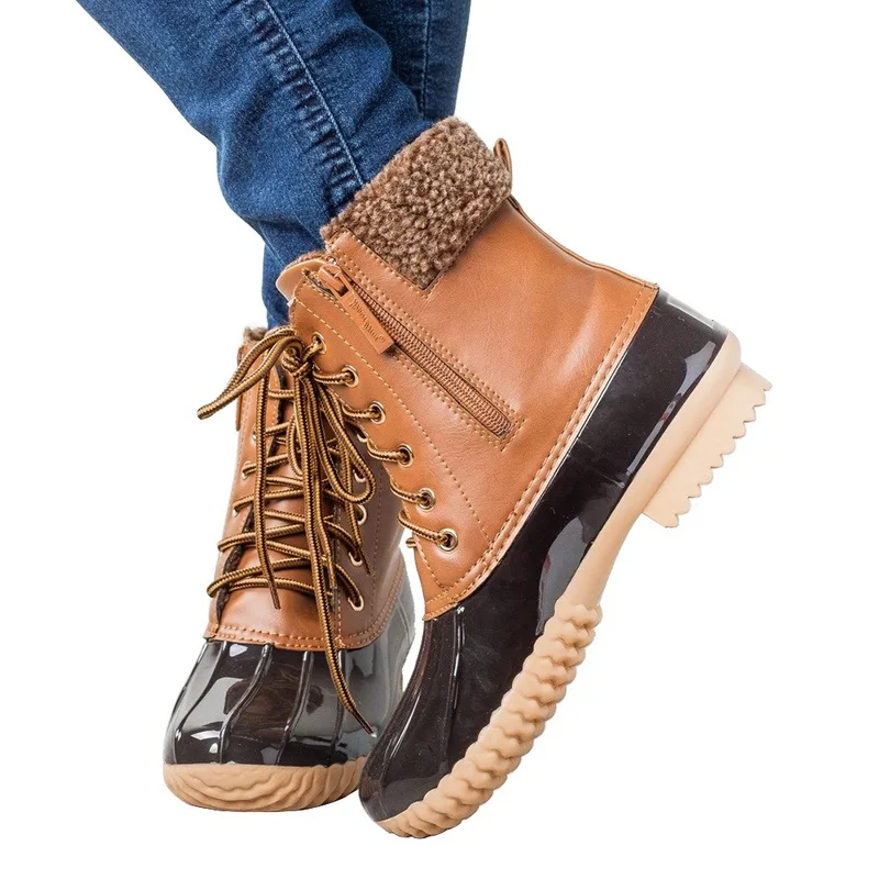 Adisputent зимние ботинки в байкерском стиле теплые на шнуровке ретро женские