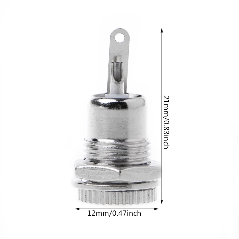 

C5AD 5.5 mm x 2.1mm DC Power Jack Socket Female Panel Mount Connector
