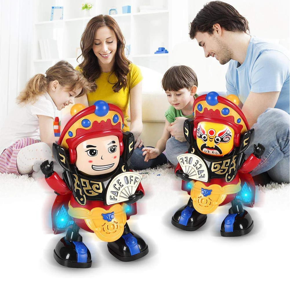 Электрическая кукла робот для танцев меняющая лицо игрушки детей волшебная