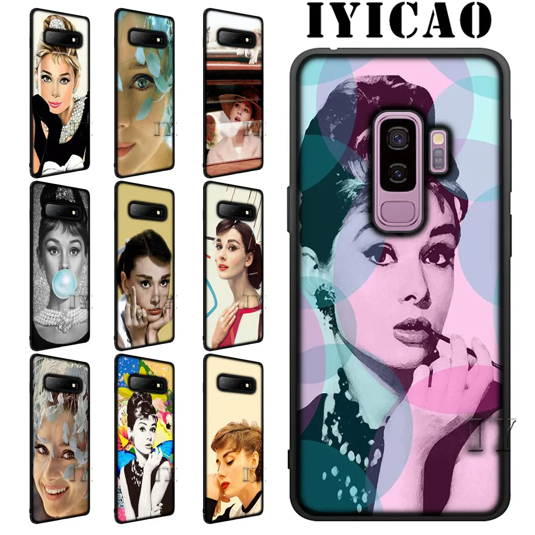IYICAO Одри Хепберн Мягкий силиконовый чехол для Samsung Galaxy S6 S7 Edge S8 S9 S10 Plus S10e Note 8 9 J6 |