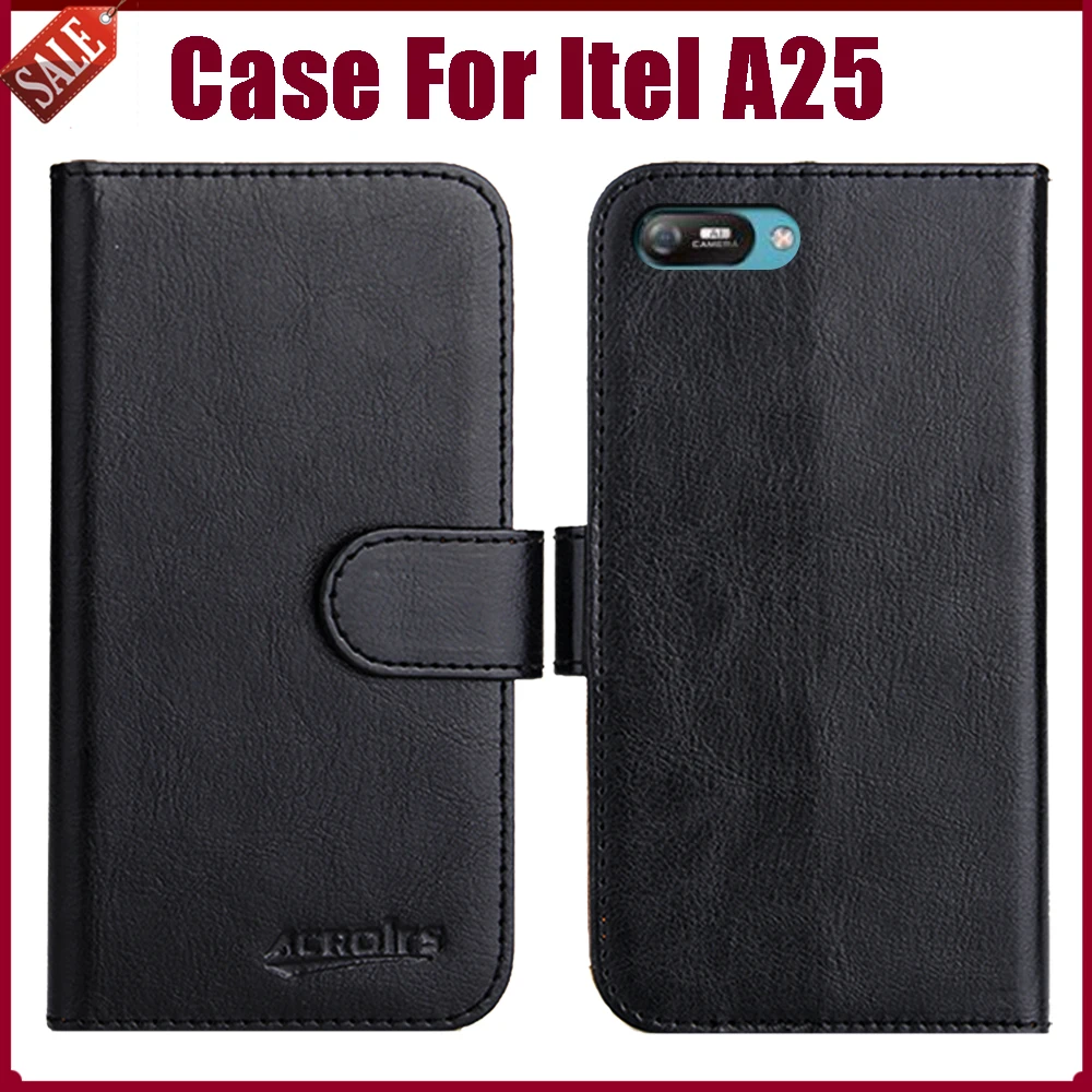 

Hot! Itel A25 Case 5" Fashion 6 Colors Flip Soft Leather Wallet Protective Cover For Itel A25 Case Phone Bag