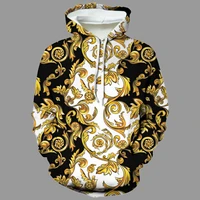 ethnic style print mens hoodies autumn pullover sweatshirt fashion hooded jacket streetwear loose outerwear plus size coat 6xl