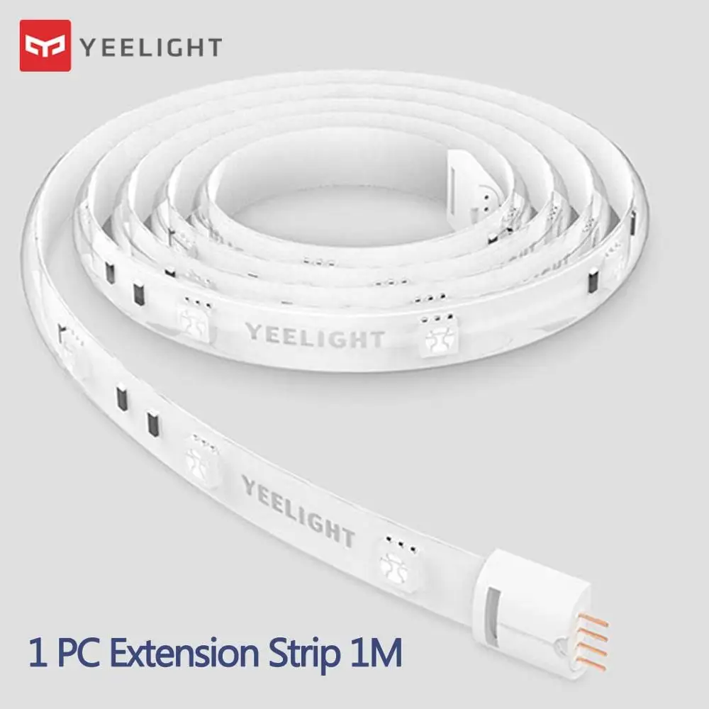 1M Extension Strip Xiao mi Yeelight умная световая полоса плюс 1 м выдвижной светодиодный проводник цвета RGB огни работа Alexa Google Assistant mi домашняя Автоматизация - Цвет: 1M Extension Strip