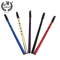 m mbat irish whistle d key 6 holes mouth flute high quality woodwind musical instrument tin penny whistle multi color brass tube