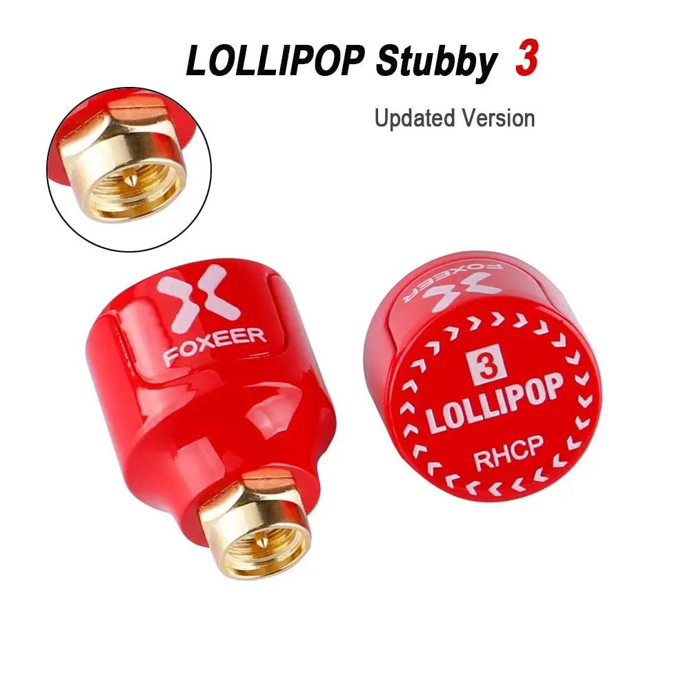 2 шт. Foxeer 5 8G Lollipop 3 2.5Dbi короткая антенна RHCP/LHCP 22 7 мм FPV SMA микро гриб приемник Антенна