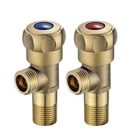 brass angle stop valve shut off valve g12 hot cold water switch valve for water sink bathroom toilet kitchen shower plumbing