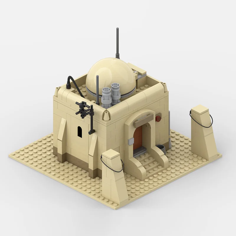

MOC Desertified Toys Star Series Tatooine однокомнатные строительные архитектурные блоки кирпичи Детская образовательная мозаика для мальчиков