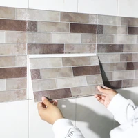 New arrival Antique brick Kitchen Tile Wall Sticker Water proof Oil proof Toilet Self Pasting Home decor pcs lot