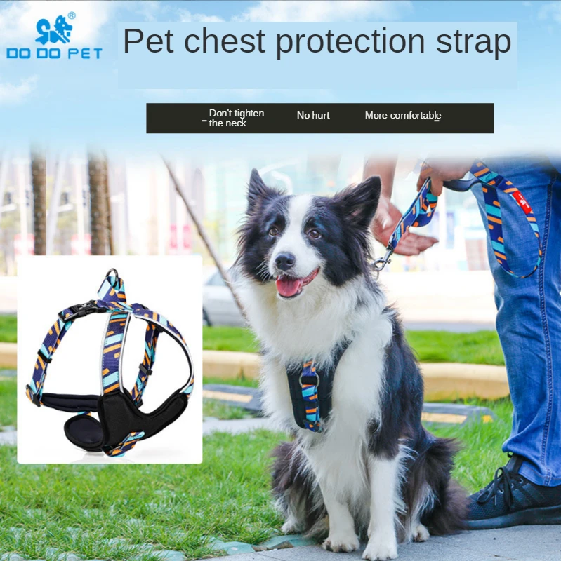 Удобный жилет для собак шлейка тренировок мягкая быстросъемная Светоотражающая