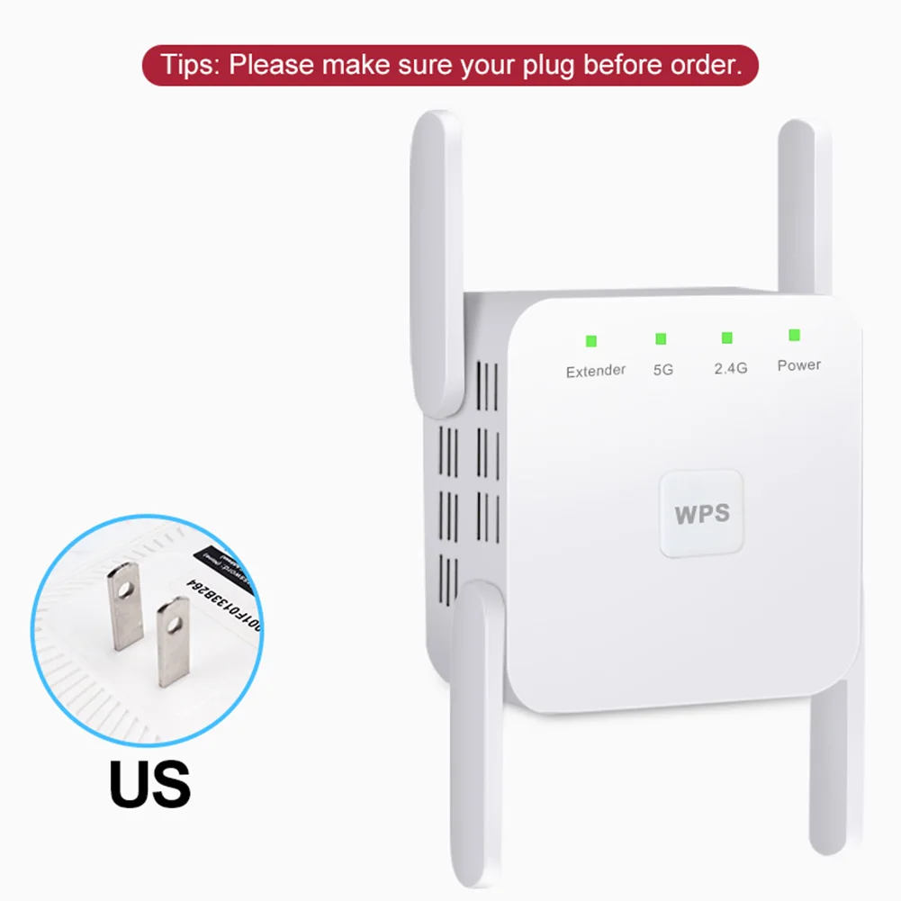 Беспроводной Wi Fi репитер 2 4 ГГц/5 ГГц 1200 Мбит/с|Беспроводные роутеры| |