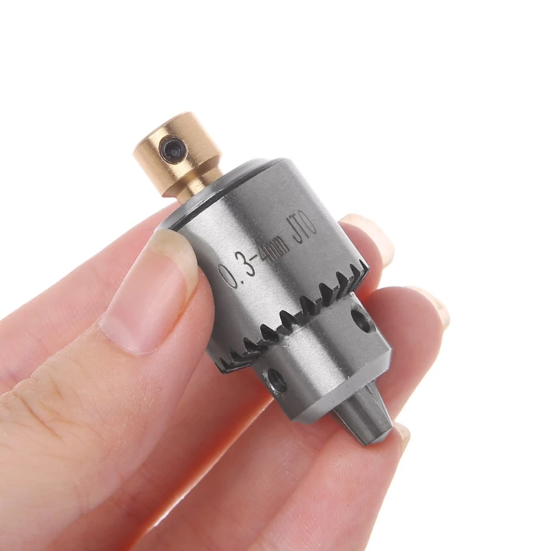

W3JA 4x Micro Motor Drill Chuck Clamp 0.3-4mm With Key 3.17mm Shaft Connecting Rod