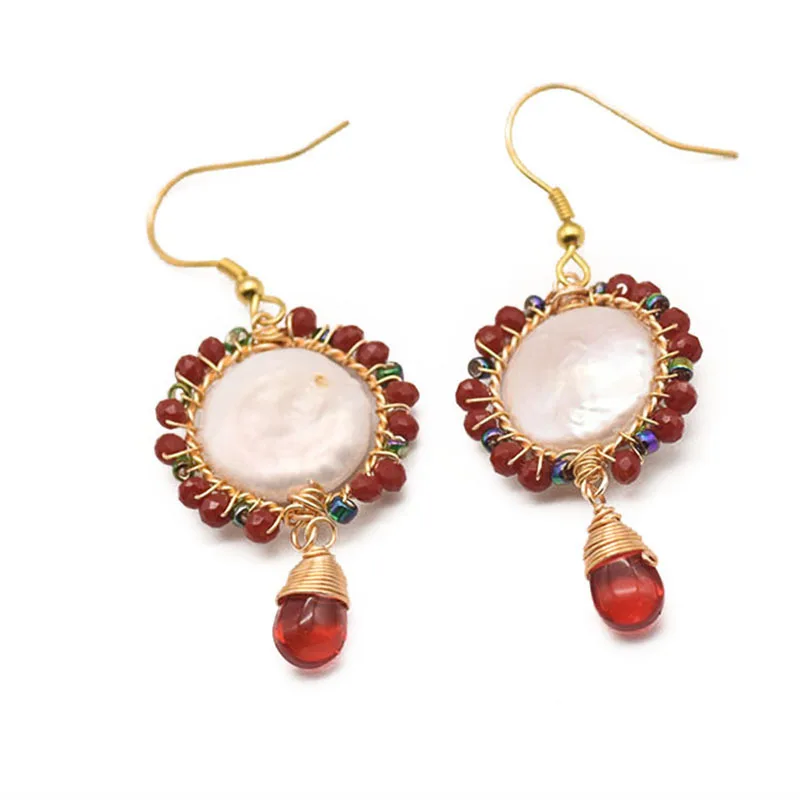 

Pearl Earring, European and American fashion, pure handmade design, punk, elegant, lovely, women's essential earrings