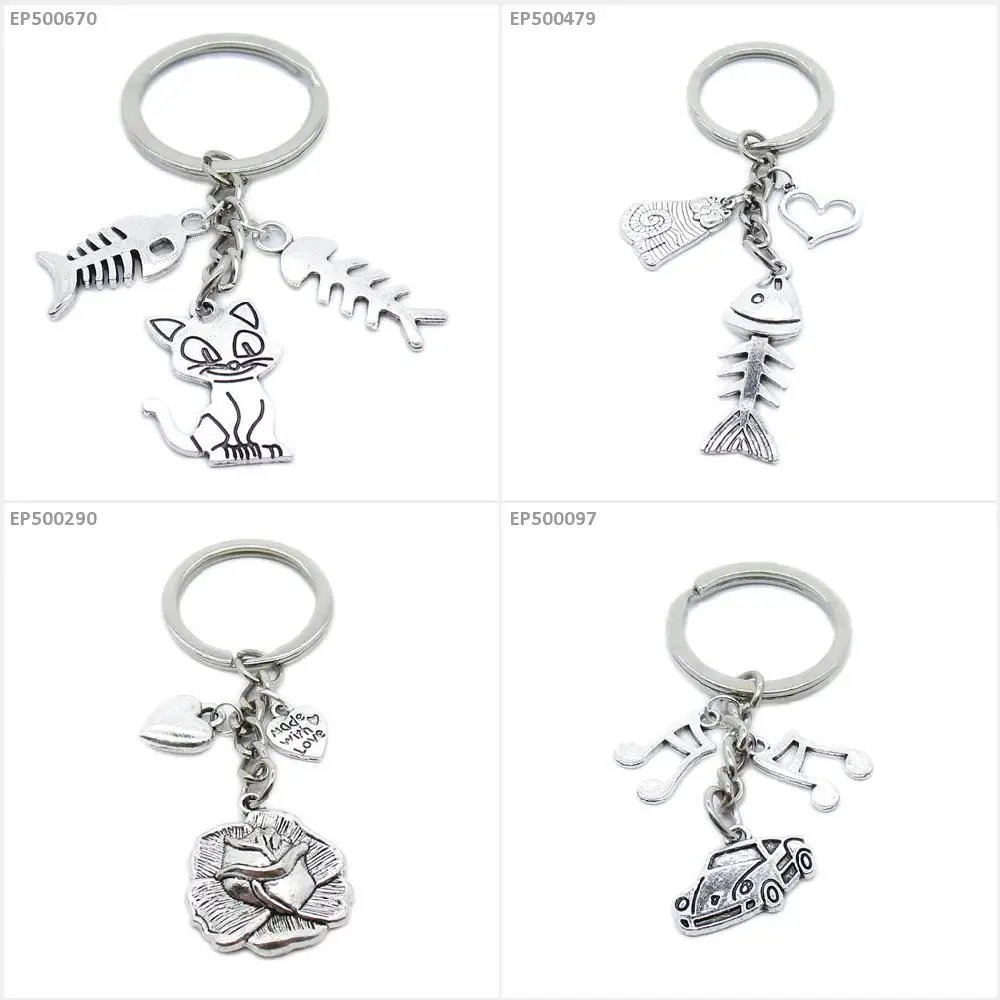 Автомобильный брелок с кольцом спортивная нота музыкальная музыка цветок роза