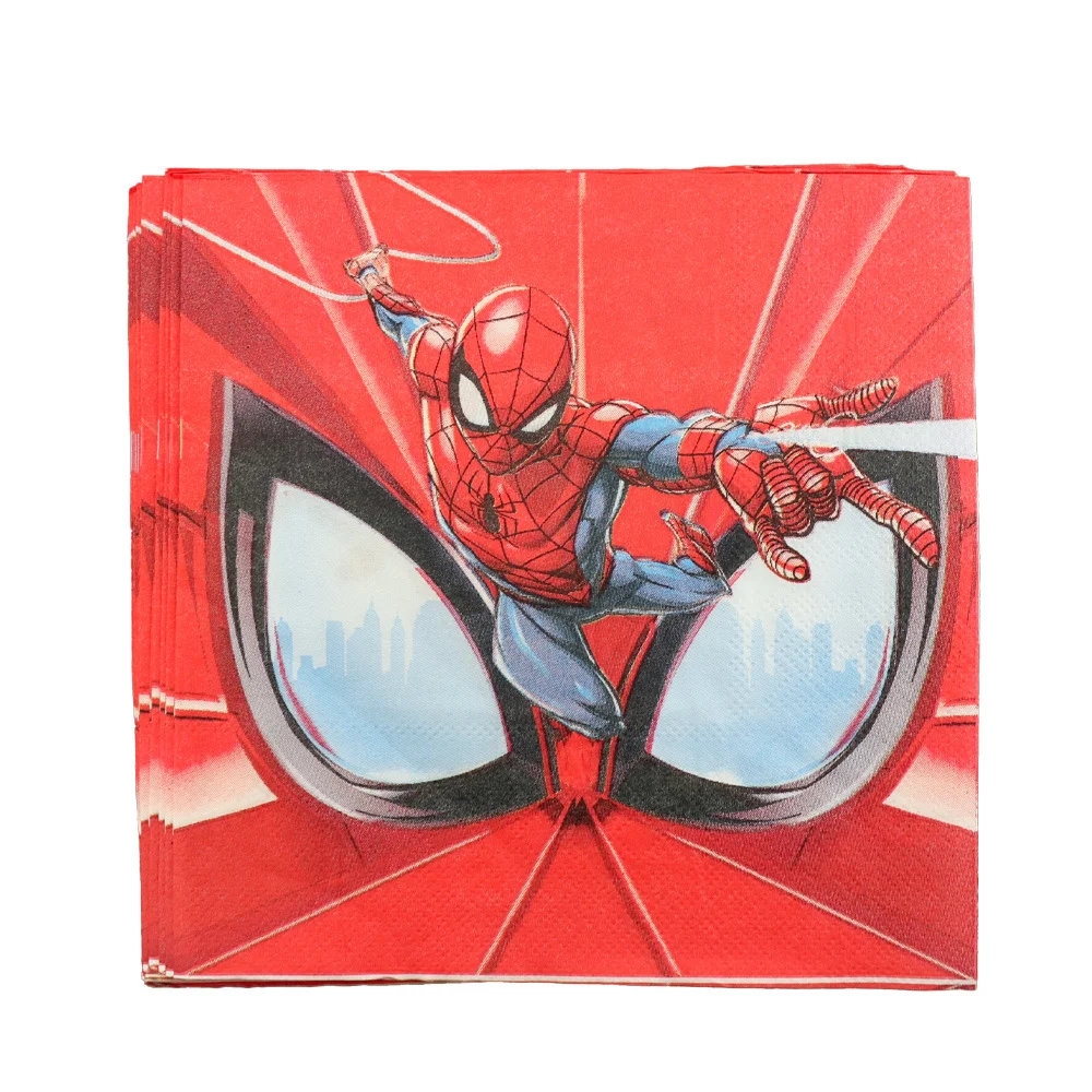 Набор принадлежностей для вечерние Человек-паук салфетки тарелки скатерть чашки