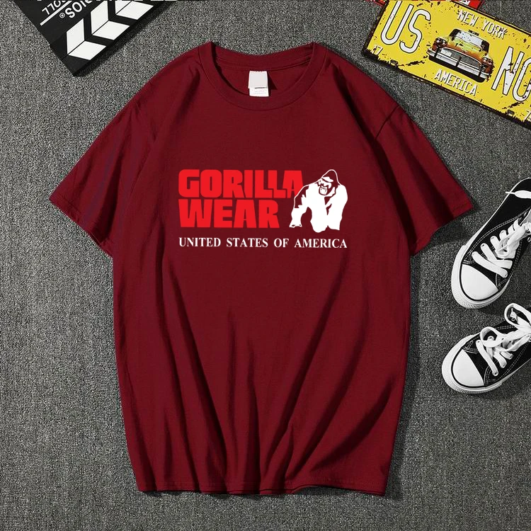 2021 Милый Забавный тройник gorilla одежда футболки homme мужская повседневная футболка