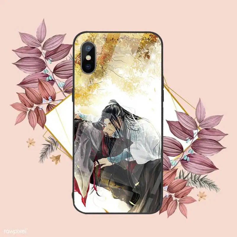 

mo dao zu shi Phone Case Tempered glass For iphone 6 6S 7 8 plus X XS XR 11 12 mini PRO MAX