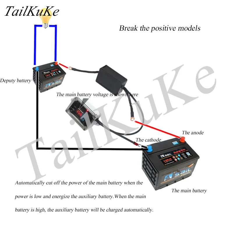 Двойной изолятор батареи двойной защитный контроллер управления батареей 12 В