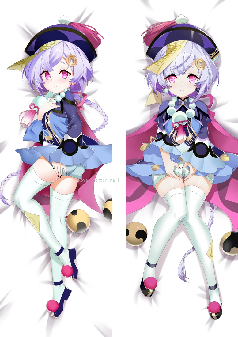

Игра Аниме Genshin Impact Qiqi Косплей Подушка «Dakimakura» чехол обнимающий тело Опора наволочка