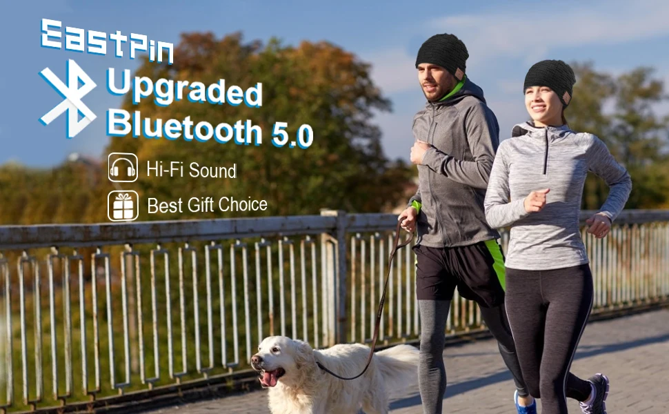 Eastpin Bluetooth Beanie, Bluetooth 5,0 HD стерео Beanie наушники, зимняя шапка, Bluetooth шляпа для бега, электронные подарки