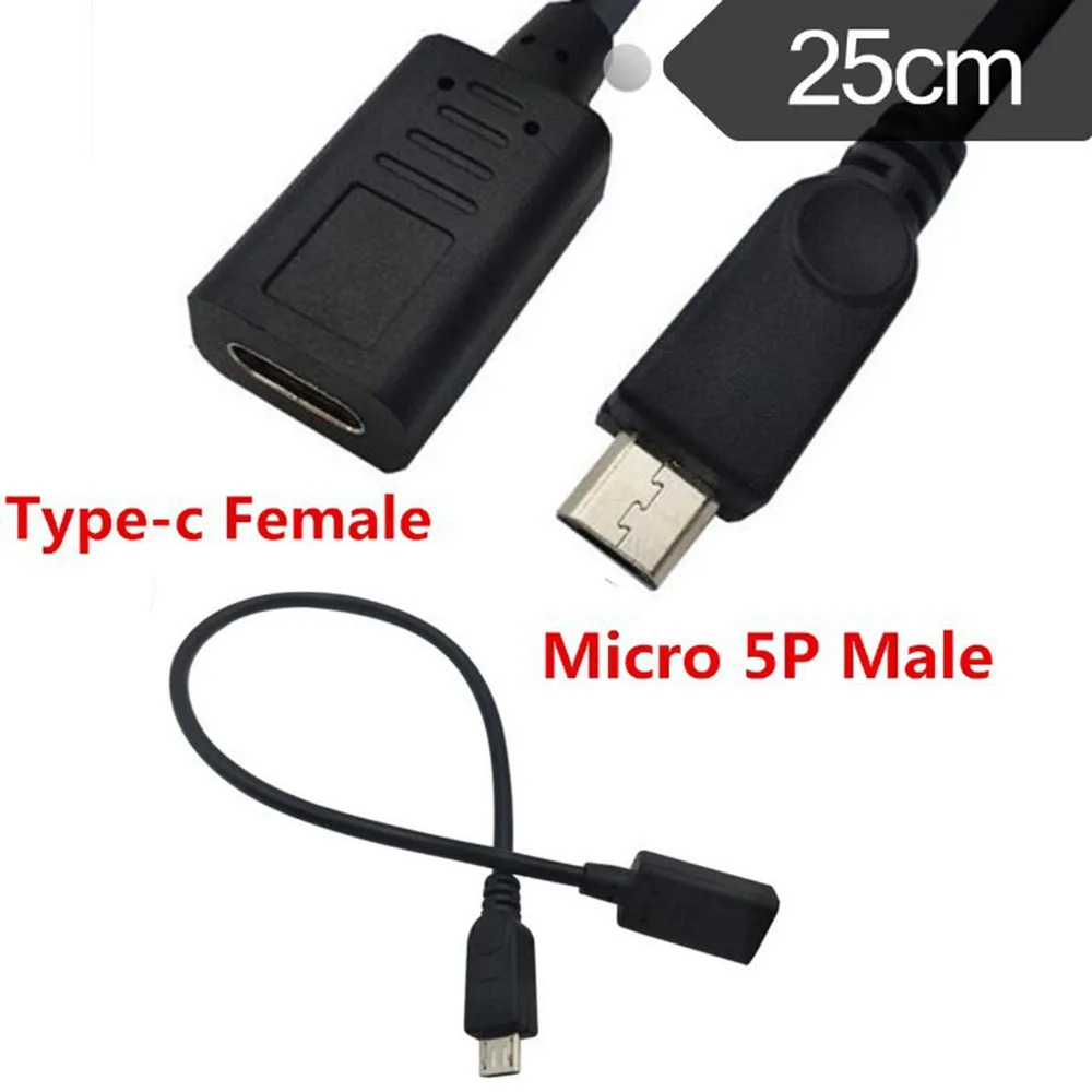 USB-C 3 1 Тип C Женский к Micro USB Мужской конвертер Кабель-адаптер OTG соединитель -