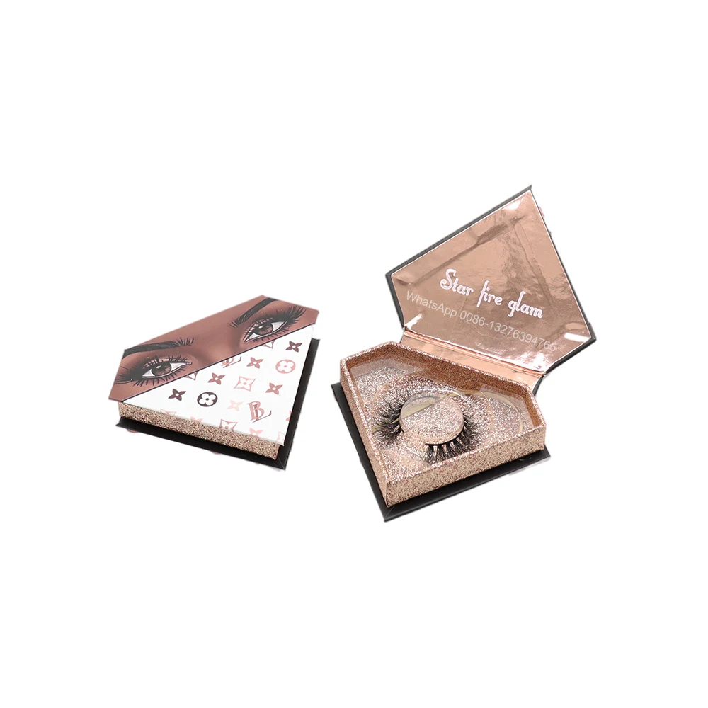 

Роскошные блестящие Искусственные ресницы цвета розового золота с лотком, оптовая продажа, норковые ресницы 20 мм, индивидуальная упаковка ...