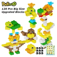 pickwoo d2 50 to 360 pcs big size brick colorful bulk bricks diy building blocks compatible large particle toys for children