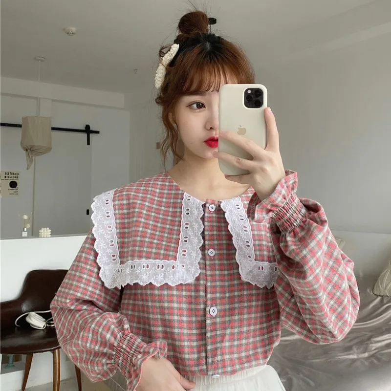 Милая нишевая рубашка ранней весны для женщин 2021 Новинка свободный французский