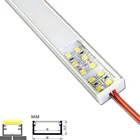 12 В постоянного тока, 50 см, 20 дюймов, лента с двойной подкладкой, 8,5 мм, высота 10 Вт, тонкая под столешницу, шкаф, багажник, аккумулятор, соединяемая алюминиевая панель