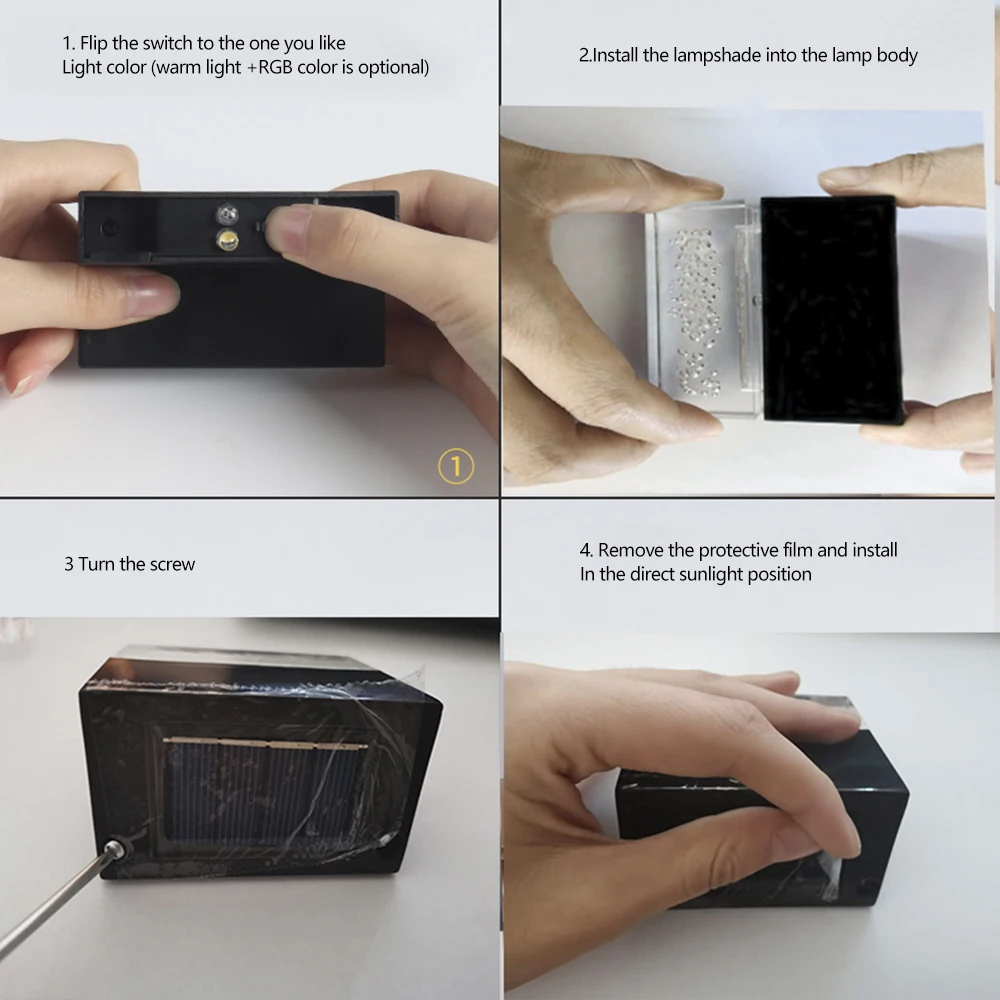 

2/4/8PCS LED Solar Lamp Fence Deck Lights Wall Stairs Outdoor Garden Lamp Solar Stair Light Waterproof Landscape Step Light