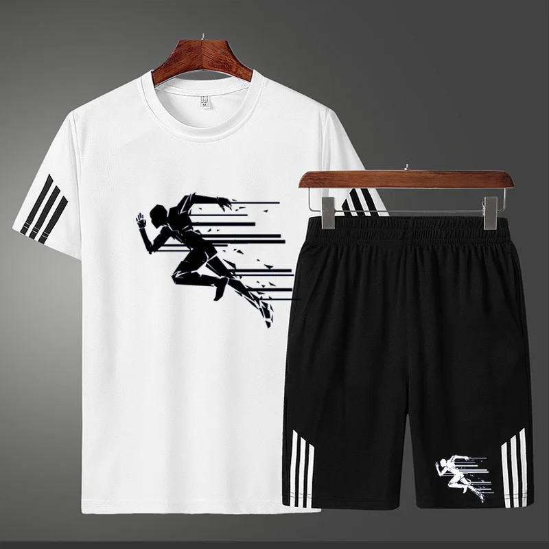 

Man T-Shirts Stes Summer Highquality Cotton Short Sleeve Street Style Printing Run Sport o-Neckcasual Hip Hop t-Shirt for Men