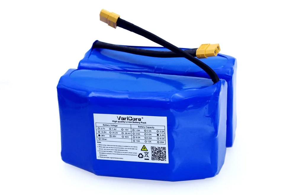 Оригинальный VariCore 36V 4.4Ah высокомощный электрический скутер с автоматическим