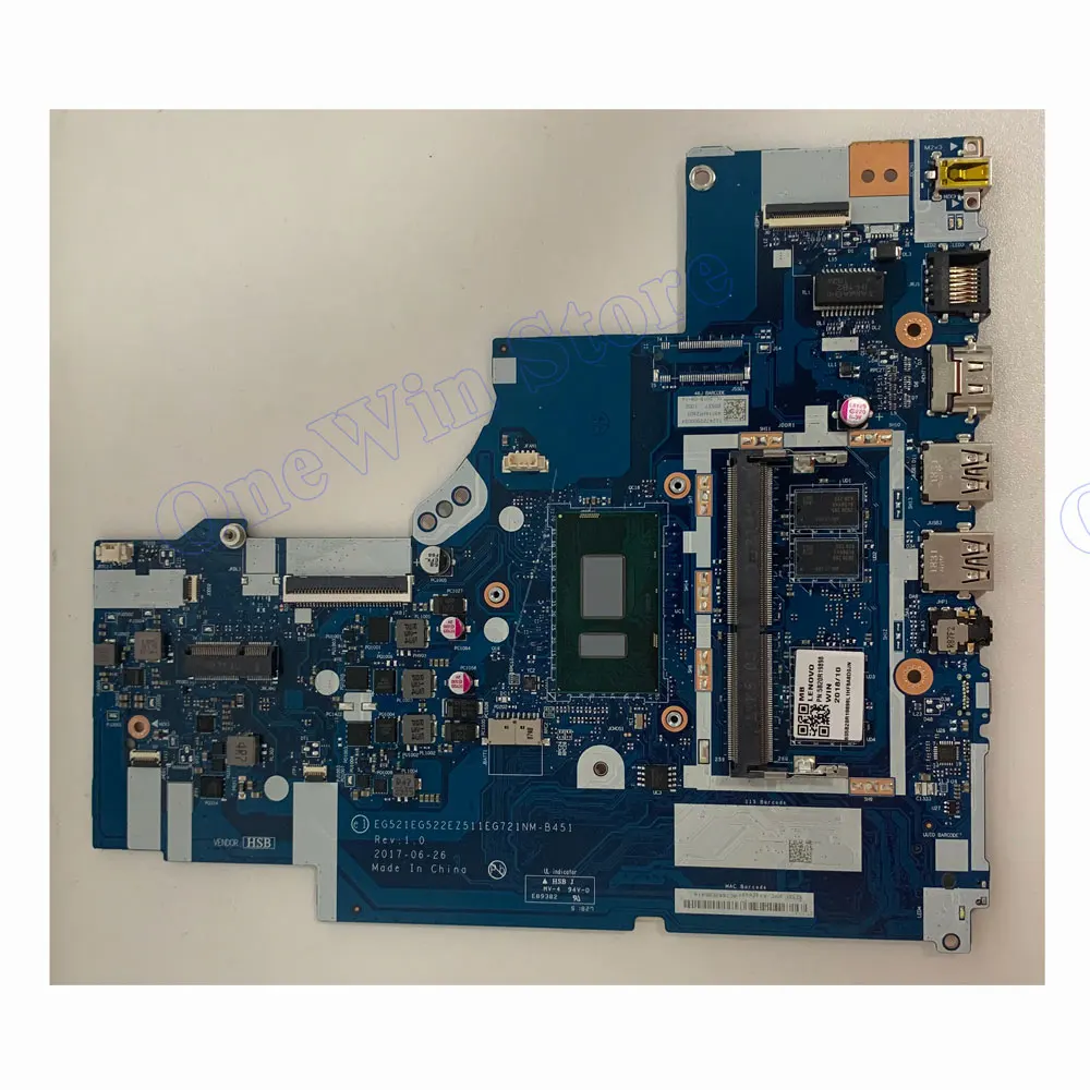 5B20R19898 I3-8130U UMA 4GB Integrated Notebook Motherboards NM-B451 Original for Lenovo Ideapad 330-15IKB 81DE / 330-17IKB 81DM |