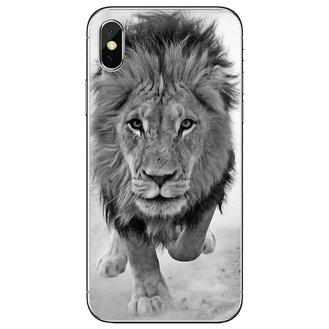 Мягкий ТПУ чехол для телефона с изображением Льва короля и золотистых животных