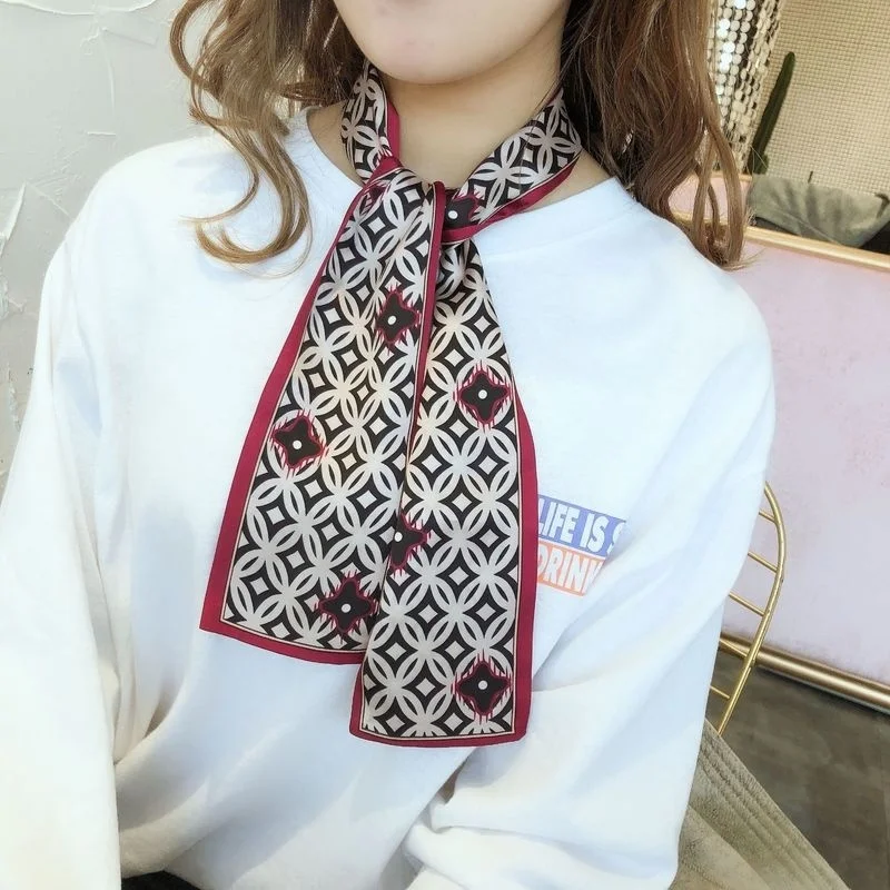 

Модный женский шарф, повязка на голову, длинный шарф, аксессуары