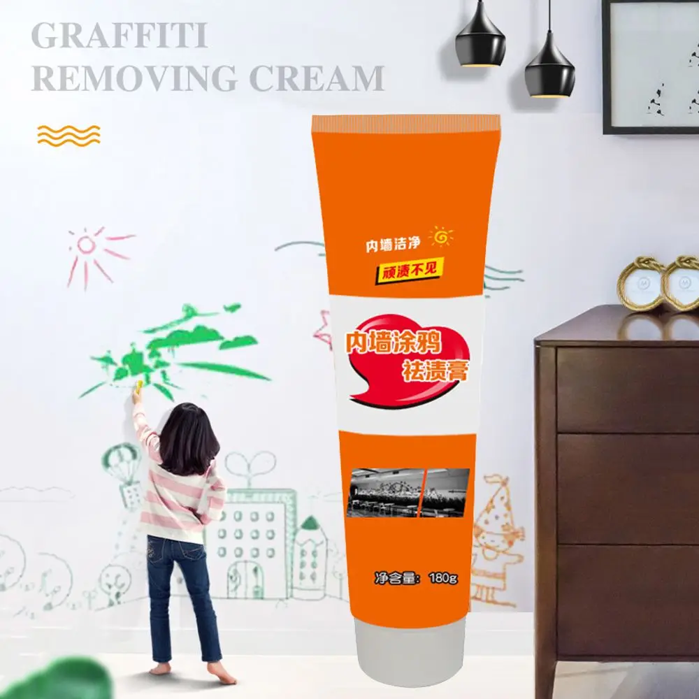 

180g Home Funiture Cleaner Drawing Decontamination Wall Stain Remover Cleaning Paste Graffiti Removal Cream