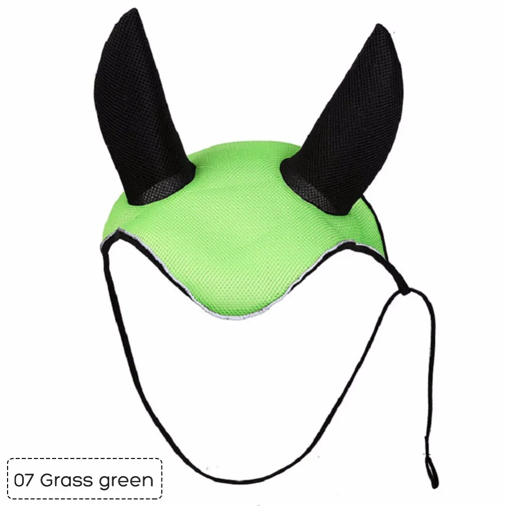 

Horse Riding Breathable Meshed Horse Ear Cover Equestrian Horse Equipment Fly Mask Bonnet Net Ear Maks Protector #279730