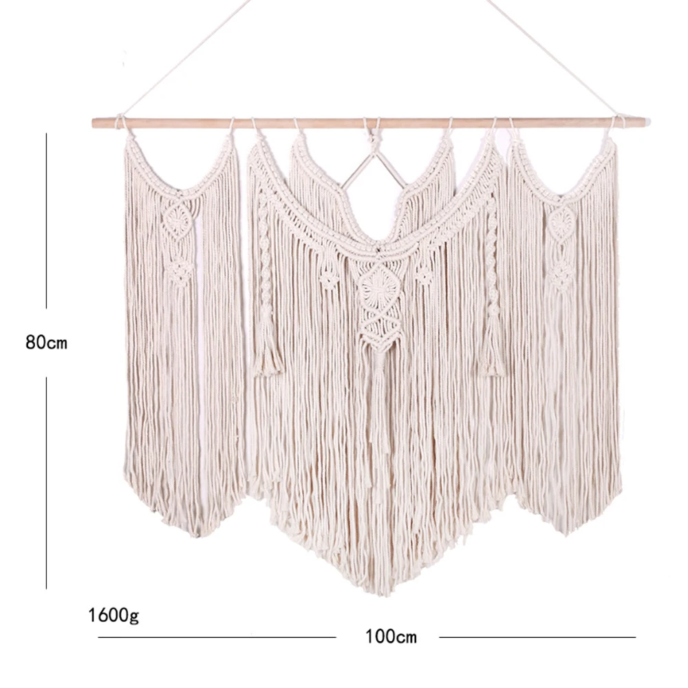 

Hand-woven Tapestry Pendant Macrame Wall Hanging Art Woven Tapestry Bohemian Crafts Decor Gorgeous Tapestry For Home Bedroom