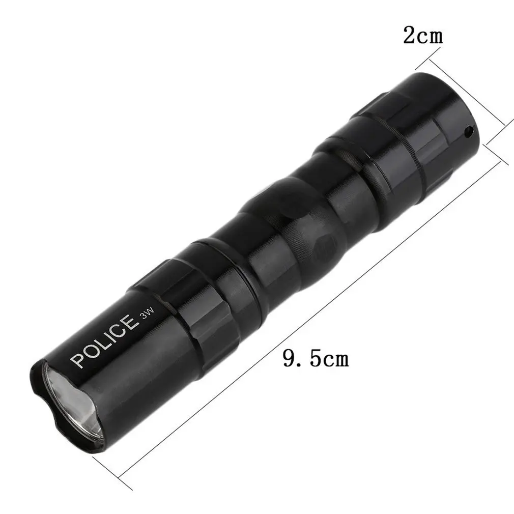 

Portable LED Flashlight Waterproof Battery For Camping Working Light Travel Hiking 3W Ultra Bright Torch Light Lamp