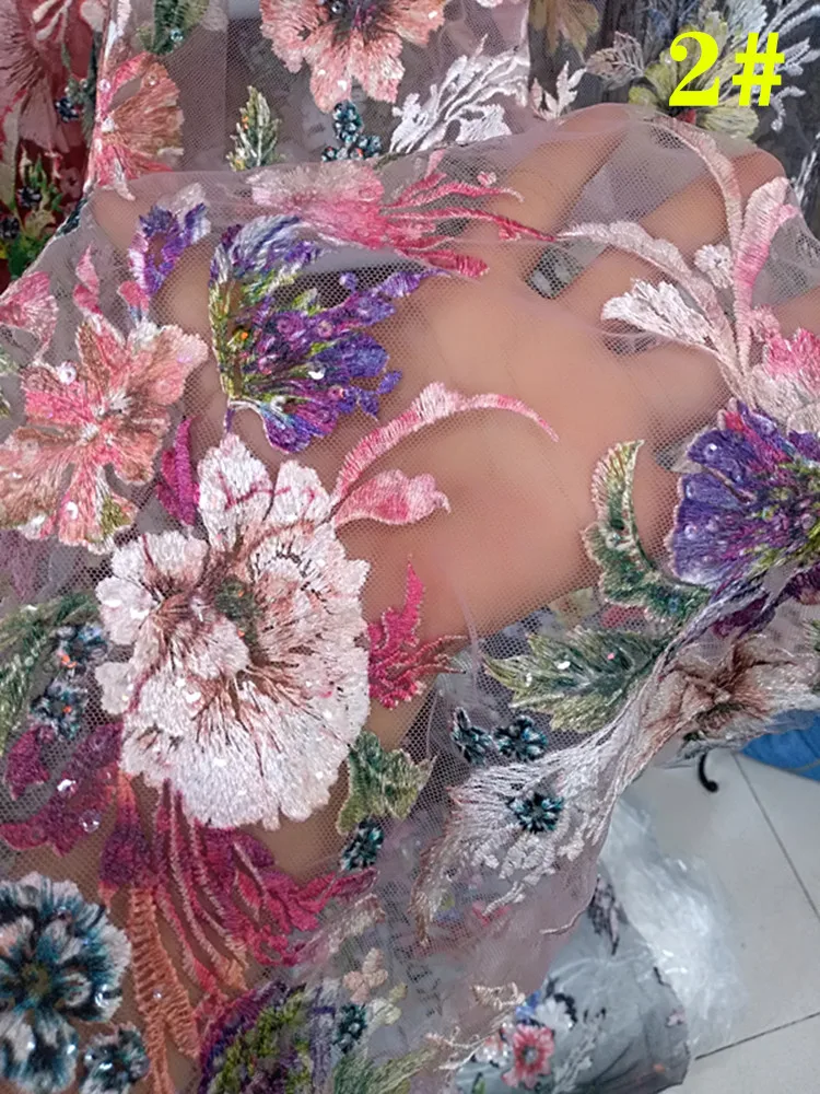 Новое многострочное вышитое пайетками французское Сетчатое кружевное платье в