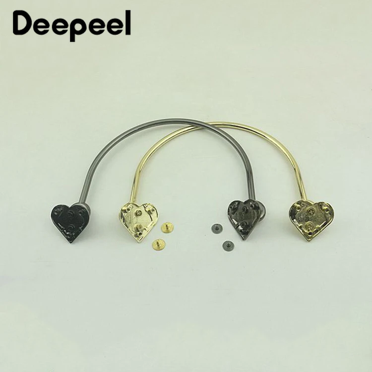 Deepeel 2 шт. металлическая ручка для сумки пряжки Для женщин из натуральной кожи
