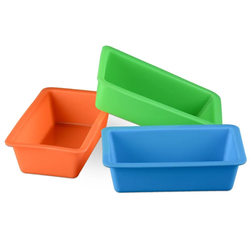 Квадратной формы 3D силиконовая форма для торта антипригарная тостов хлеба