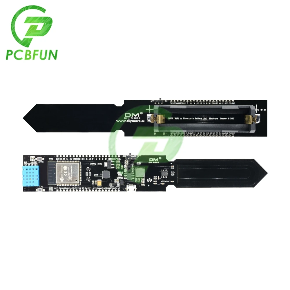 ESP32 DHT11 CP2104 WIFI Bluetooth модуль температуры и влажности почвы с держателем батареи 18650