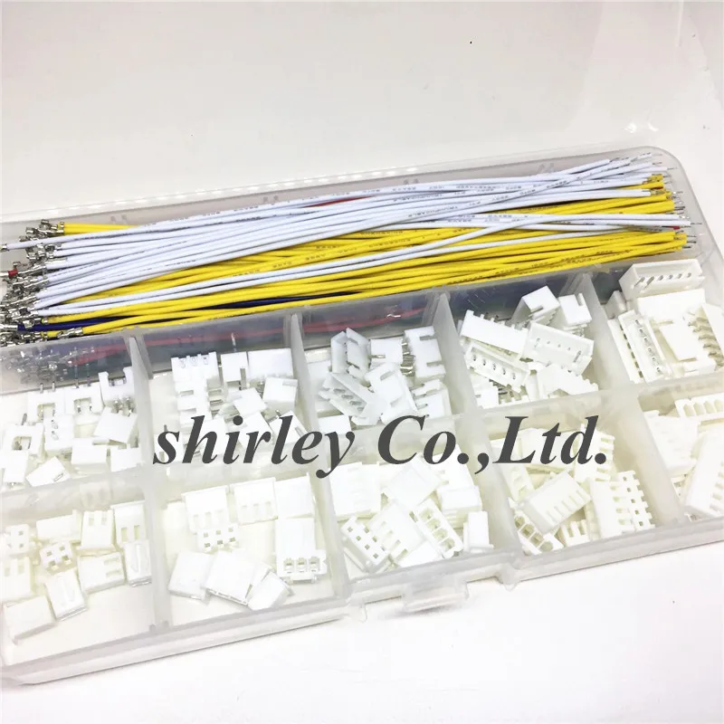 

300pcs XH2.54 2p 3p 4p 5 pin 6P 2.54mm Pitch Terminal Kit Housing / Pin Header JST Connector Wire Connectors Adaptor XH Kit DIY