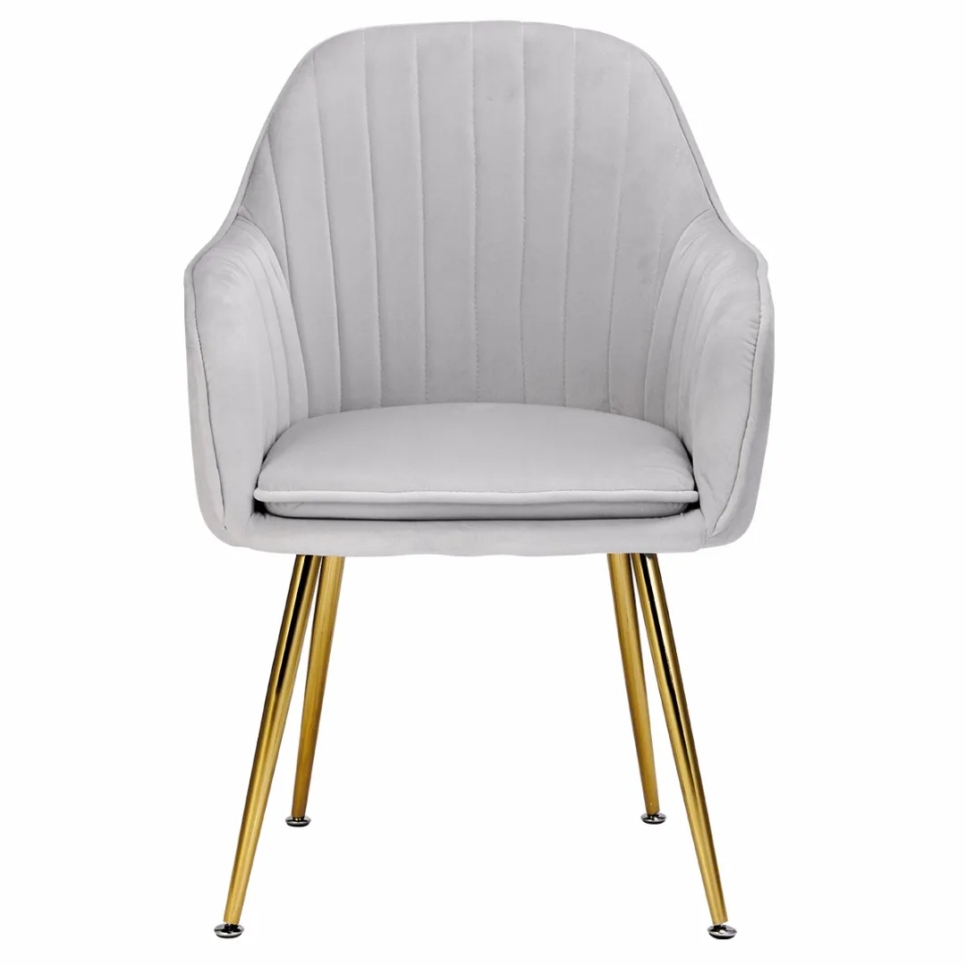 Европейский Стильный обеденный стул Бархатная подушка для макияжа современный