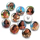 Disney Принцесса Моана Tui Sina 10 шт. круглый фото стекло кабошон 18 мм кнопки для 18 мм Оснастки браслеты ювелирные изделия оптом