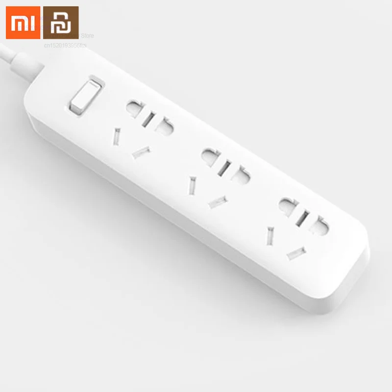 

Original xiaomi mijia row plug 3 basic version 1.8m child safety protection door overload protection plug smart mijia