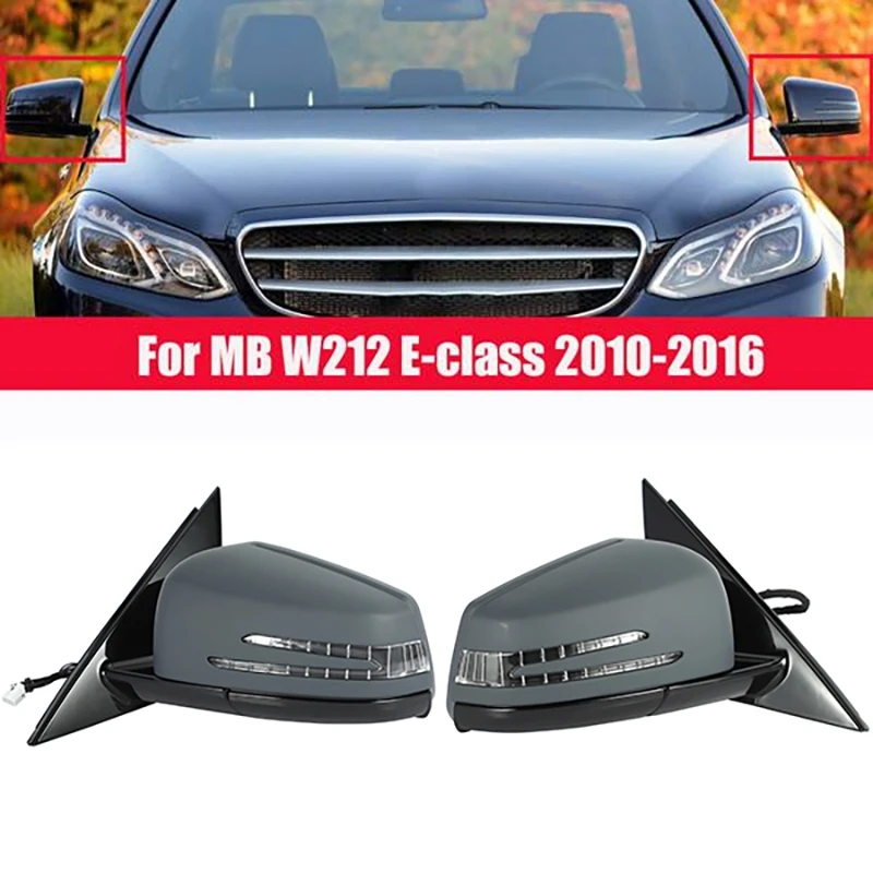 

for 2010-2016 Mercedes Benz W212 E-Calss Side Door Power Rear View Mirror Assembly -Primer Paintable